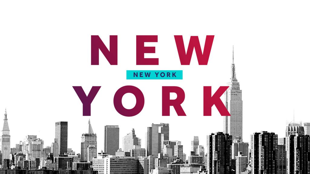 New York typography design for a motion graphics toolkit