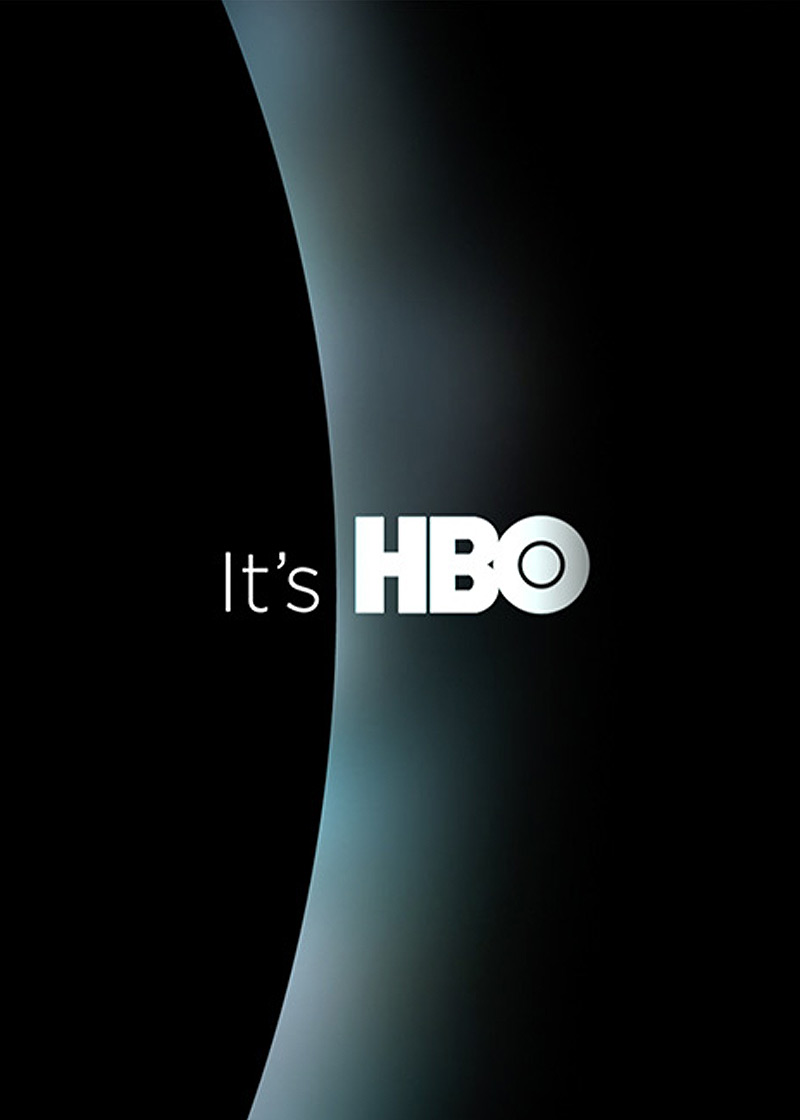 HBO Rebrand with light halo around the HBO logo