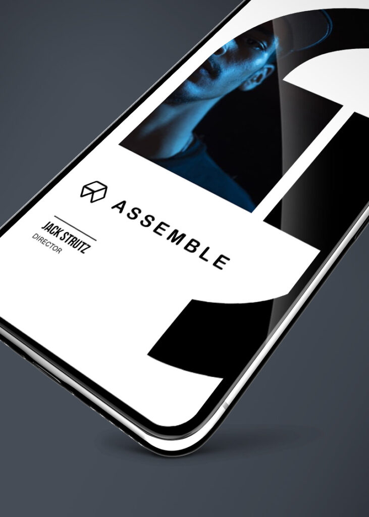 assemble talent management instagram toolkit design in a iphone