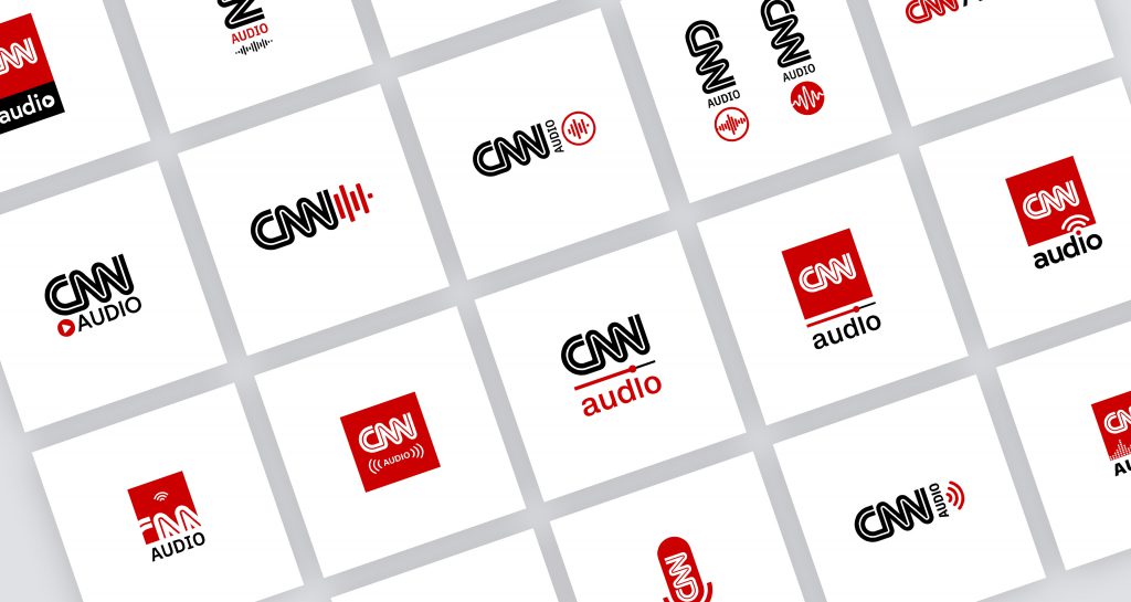 CNN Audio logo design exploration