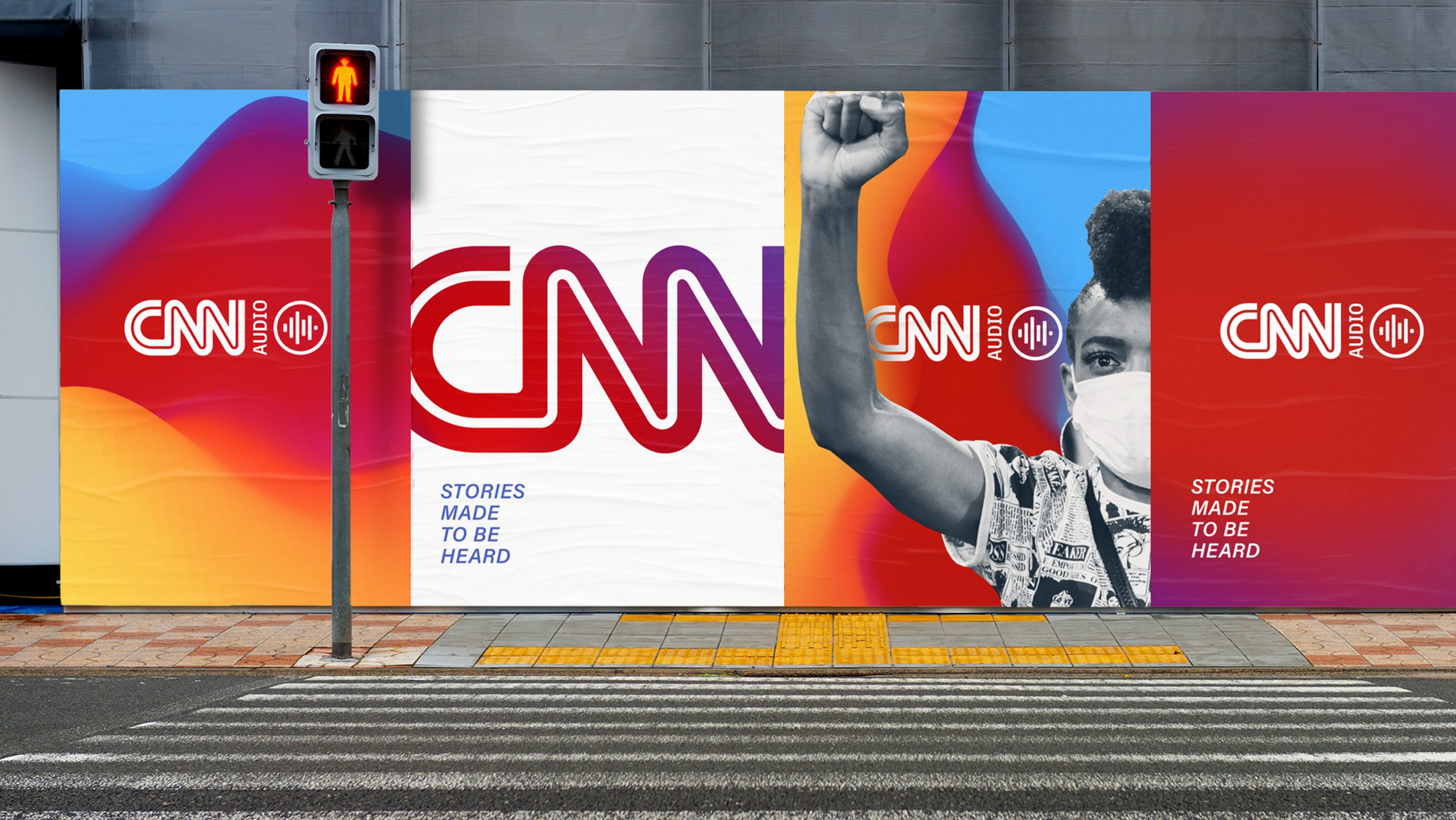 CNN Audio brand campaign, podcast designs & digital toolkit