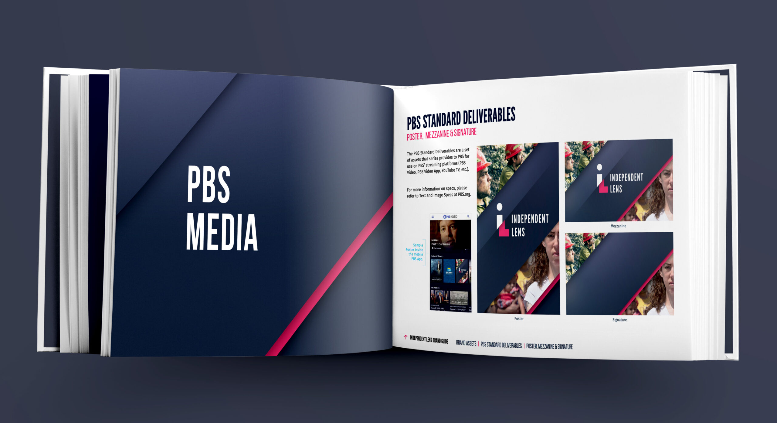 PBS Independent Lens Style Guide with PBS media elements