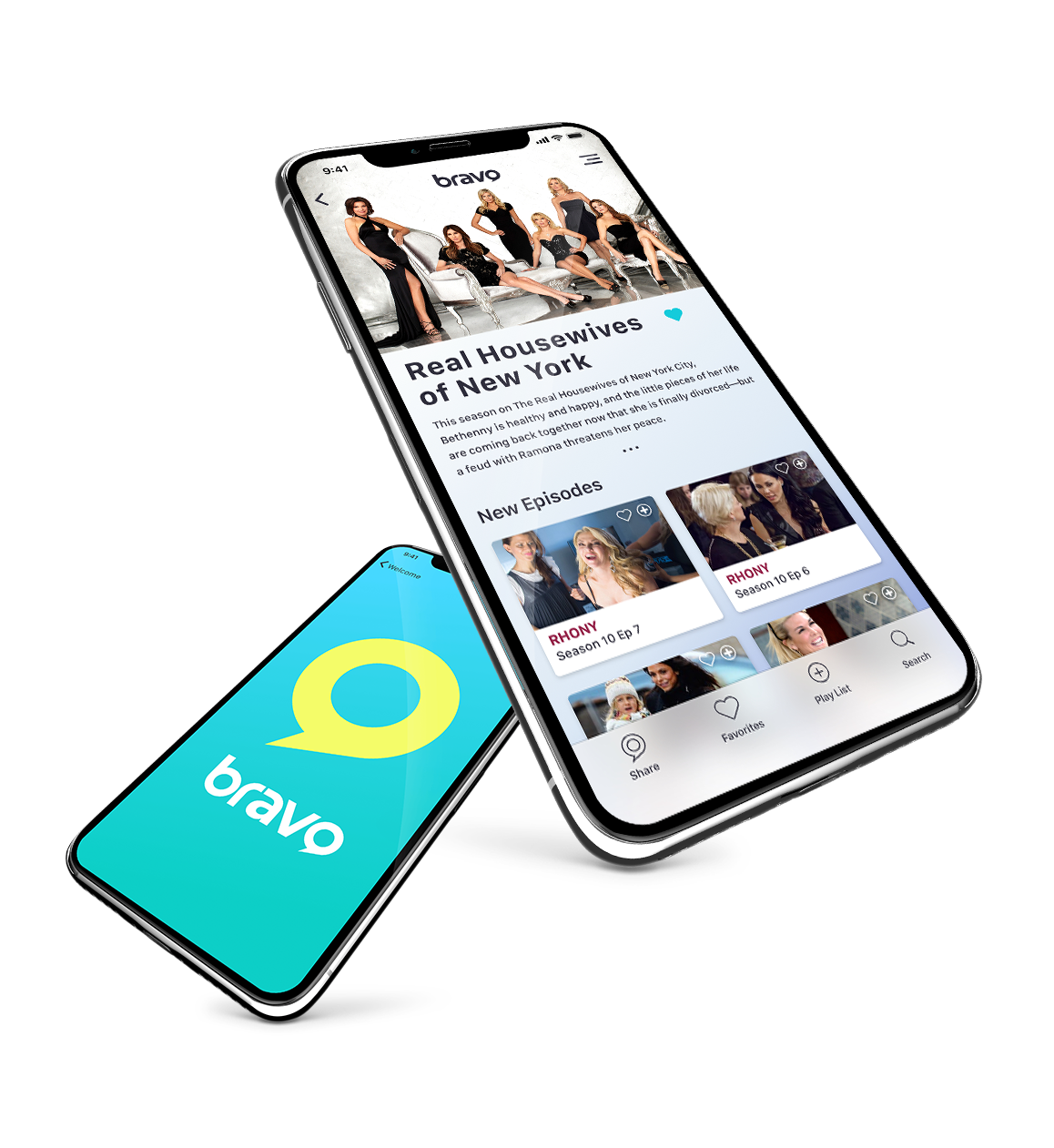 Bravo rebrand app design concept