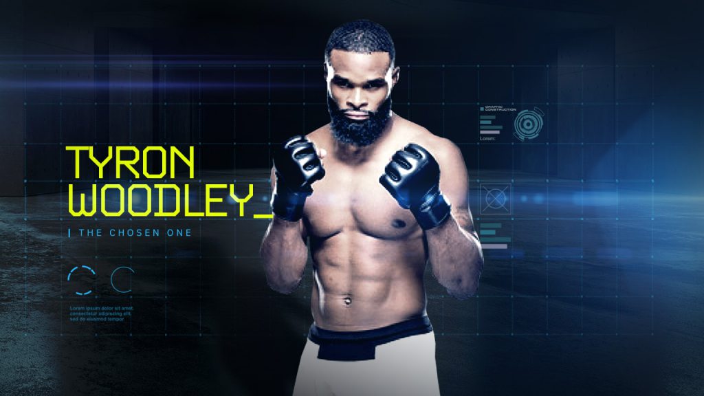 Showtime Championship Boxing promo design title card tyron woodley