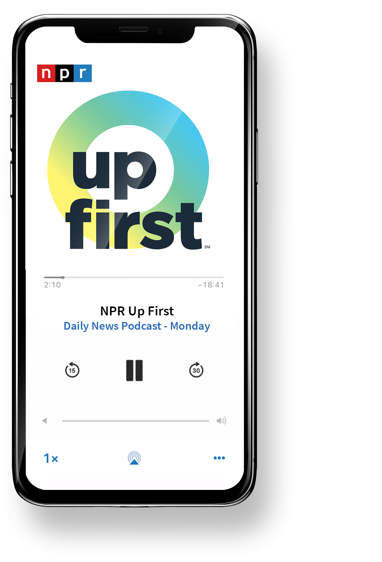 NPR Up First Podcast Cover Design