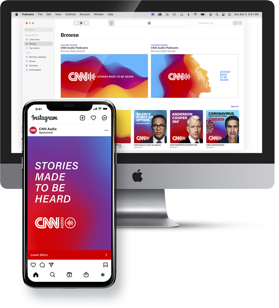 CNN Audio brand campaign and podcast design