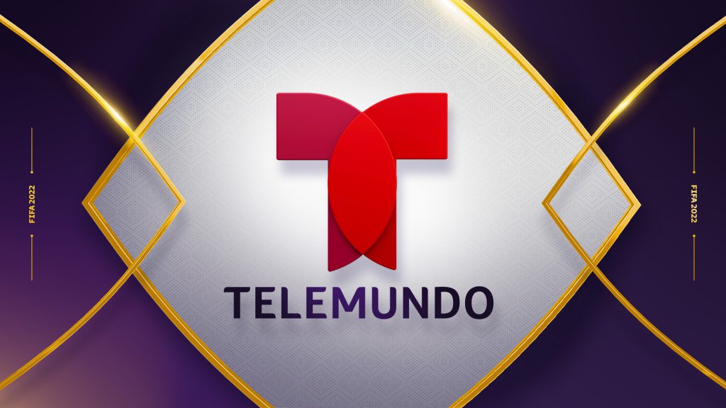 World Cup 2022 design on telemundo diamond pattern