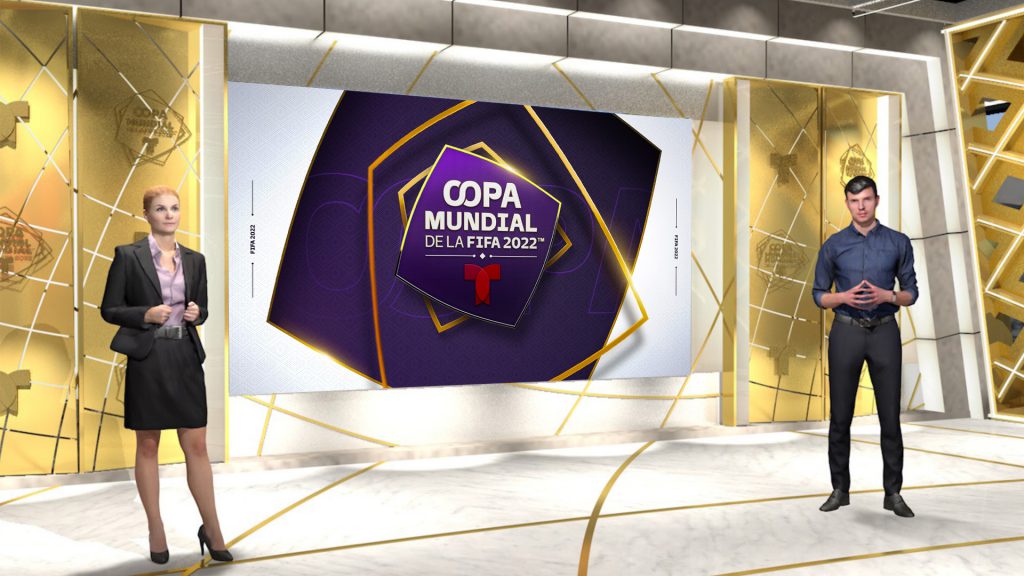 Telemundo COPA Mundial 2022 set screen graphics