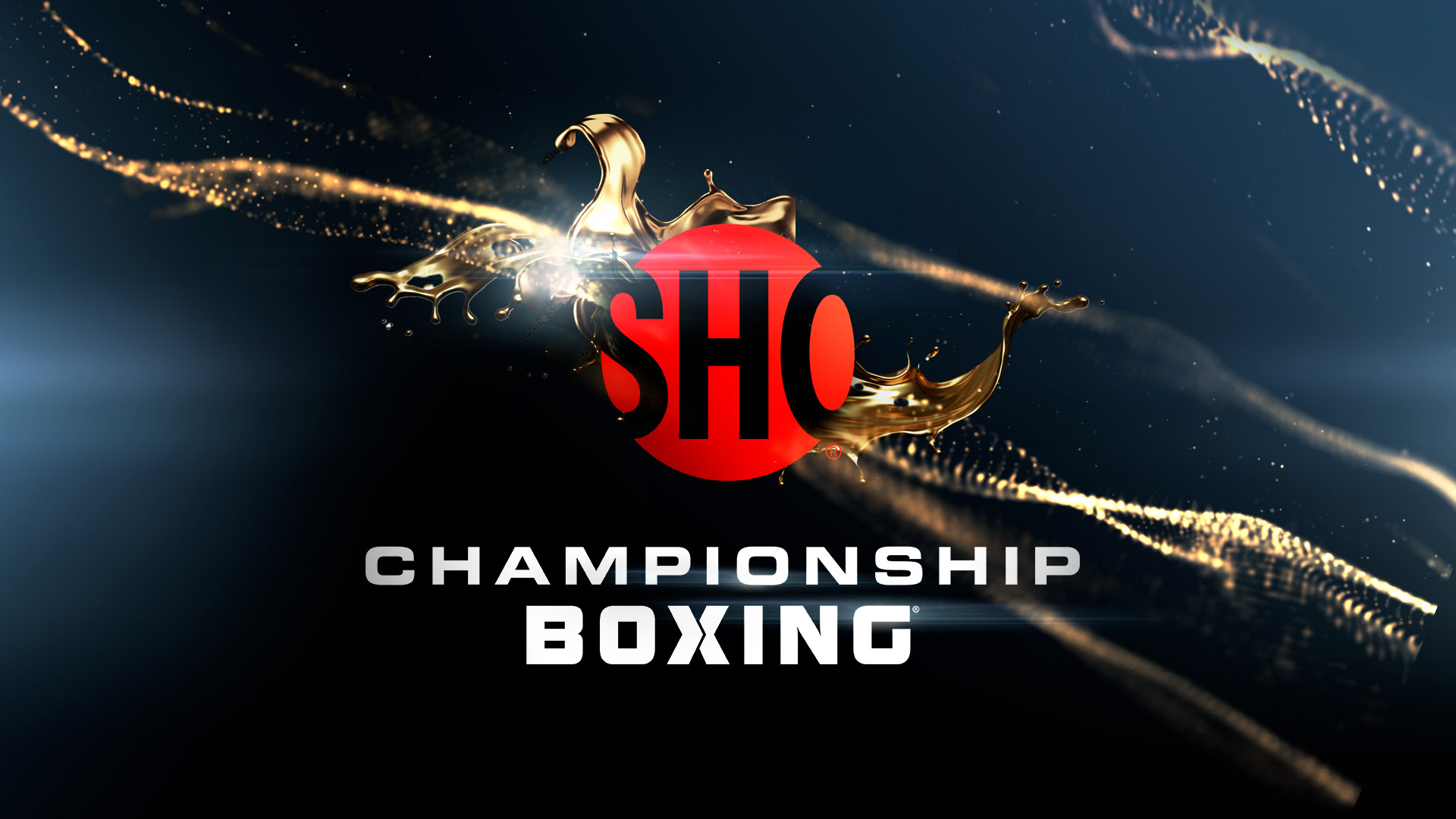 Showtime Championship Boxing show open gold splash logo resolve