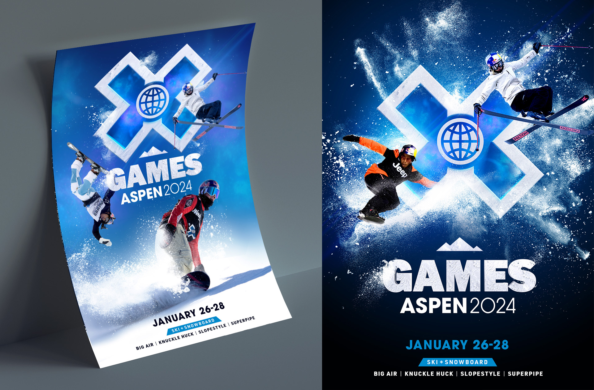 XGames Aspen 2024 poster design