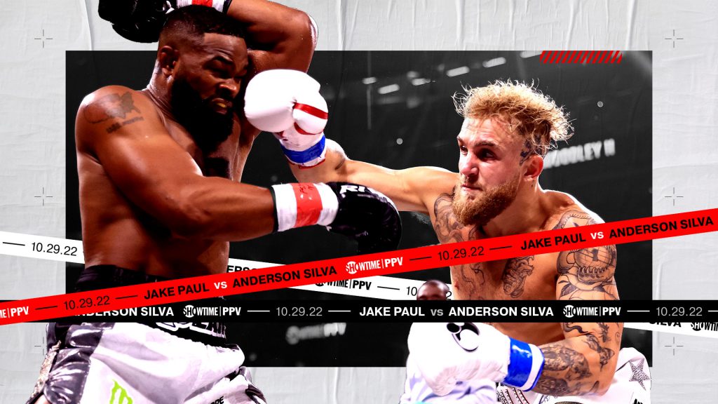 Showtime Championship Boxing Jake Paul vs Anderson Silva - taped up sports design