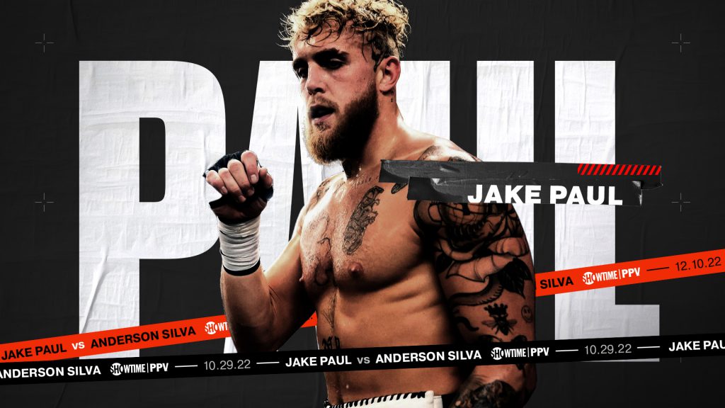 Jake Paul taped up sports design