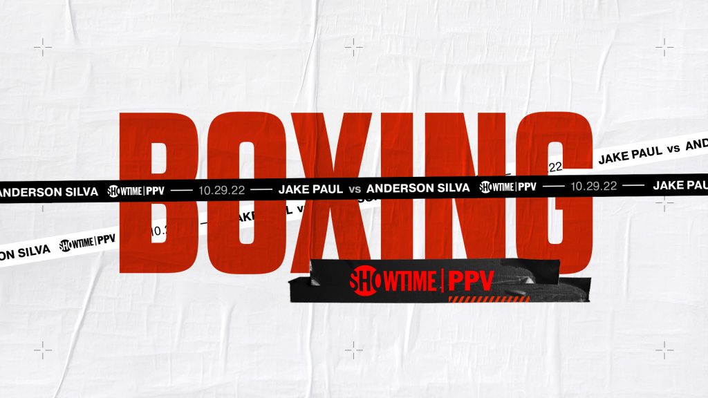 Showtime Championship Boxing Jake Paul vs Anderson Silva - taped up sports design