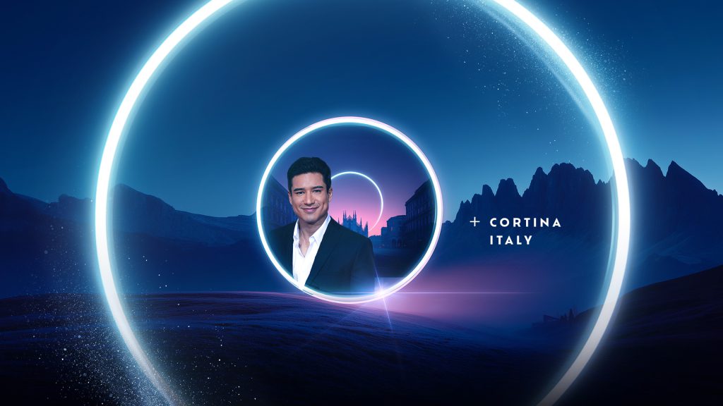 Access Hollywood Winter Sports Promo Design for the Milan Cortina Olympics with Mario Lopez