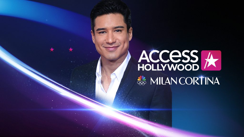 Access Hollywood Winter Sports Promo Design for the Milan Cortina Olympics with Mario Lopez